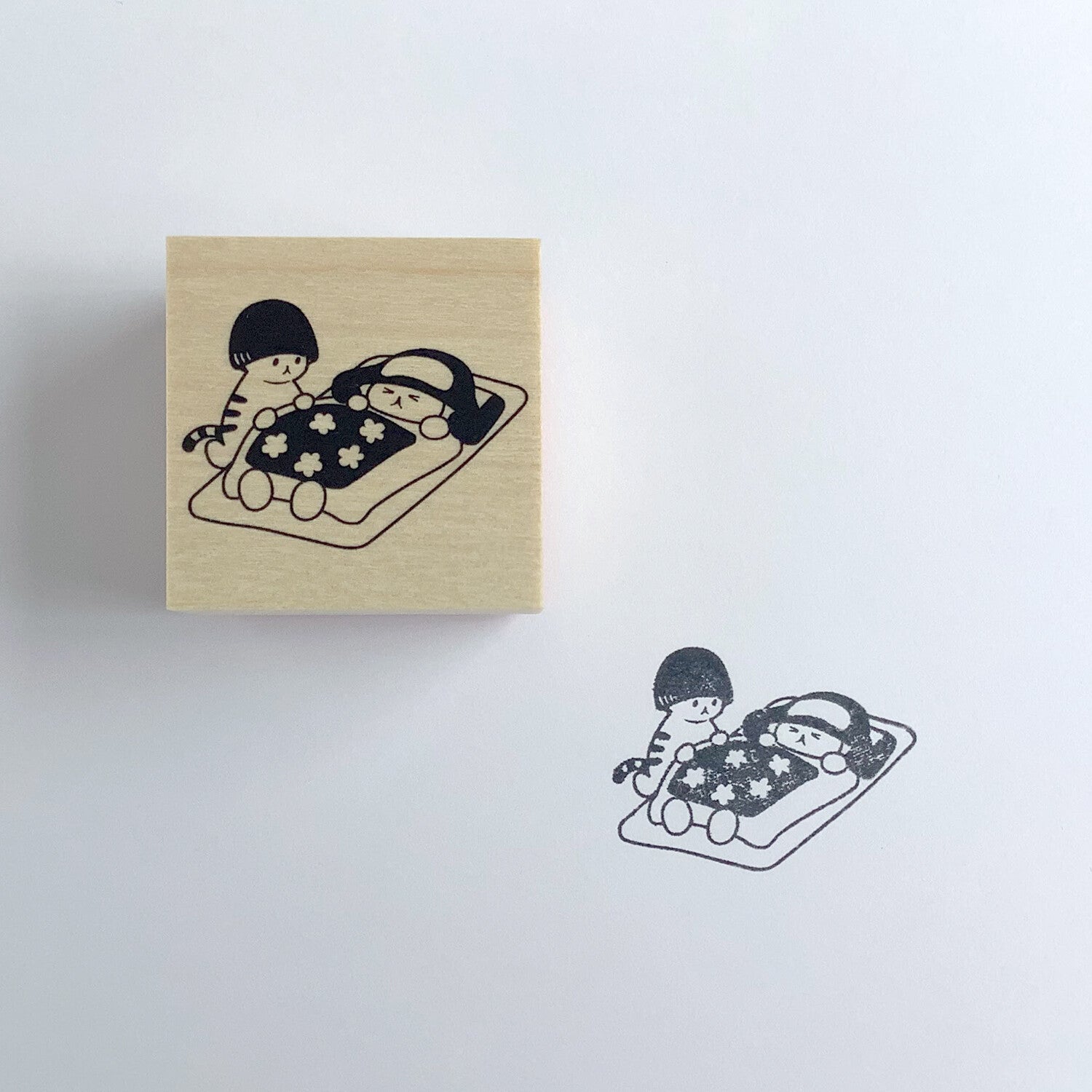 4Legs Rubber Stamp: Caught A Cold