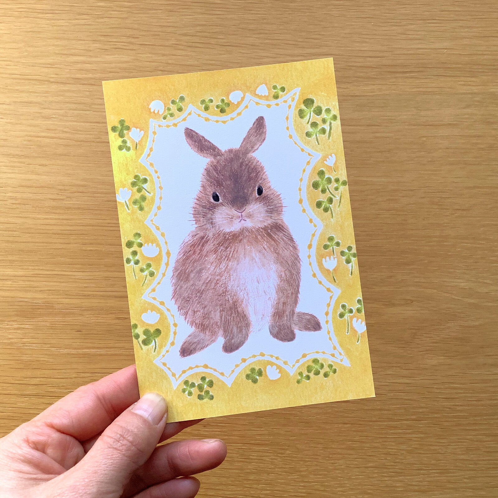 4Legs Postcard: Spring Rabbit