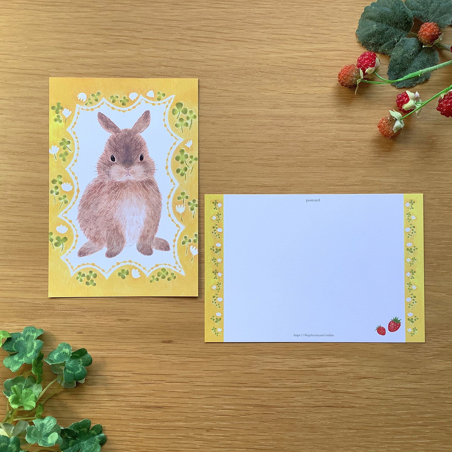 4Legs Postcard: Spring Rabbit