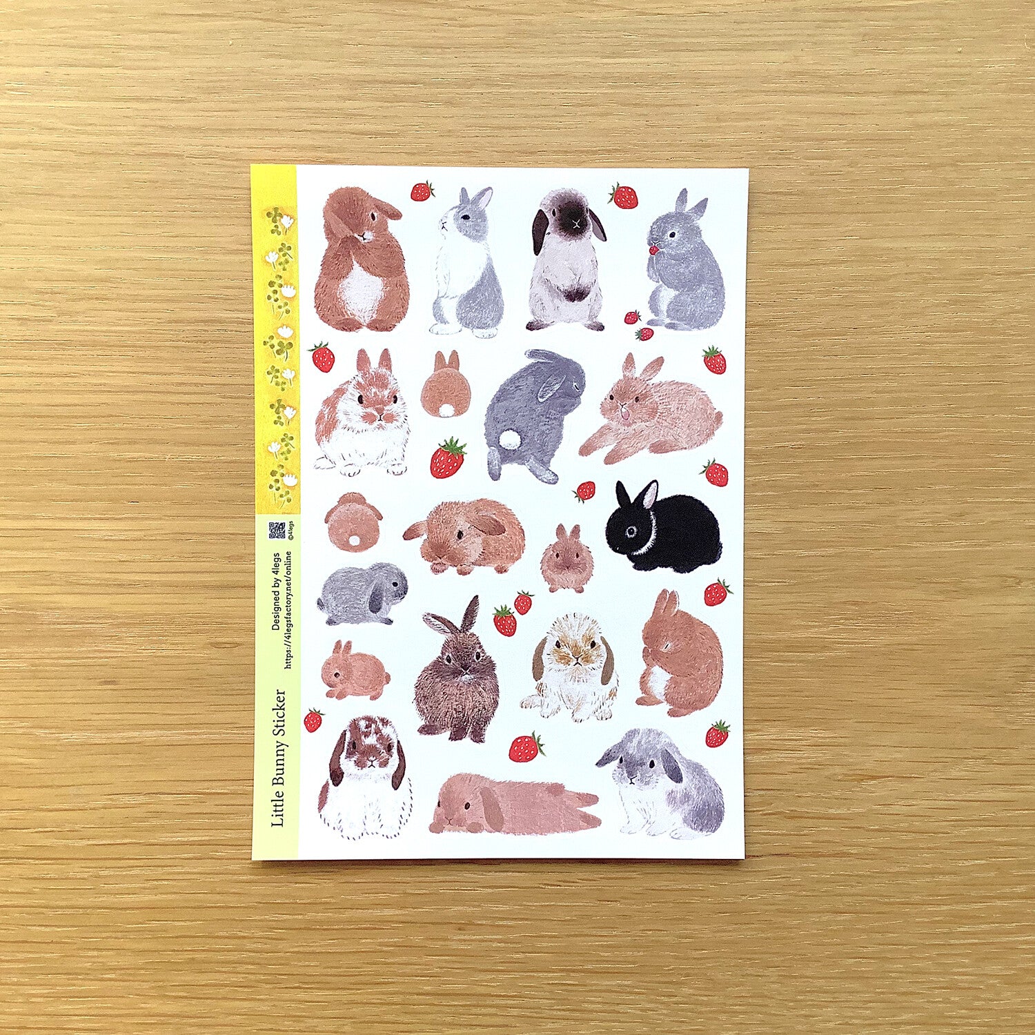 4Legs Sticker Sheet: Spring Rabbits