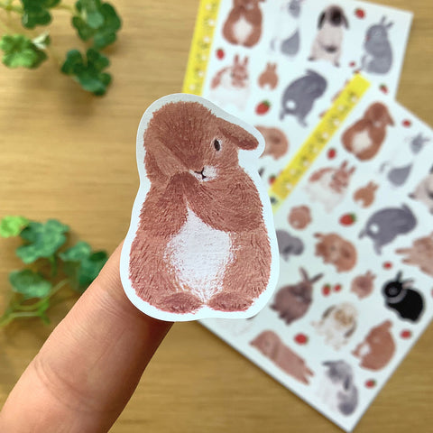 4Legs Sticker Sheet: Spring Rabbits