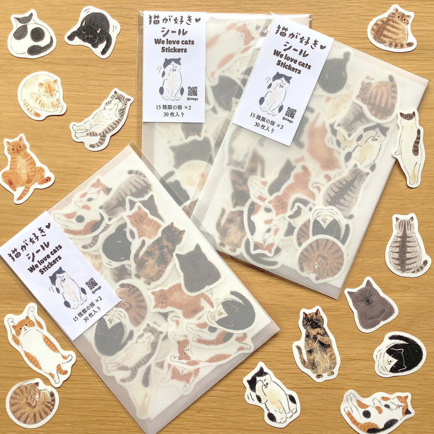 4Legs Sticker Pack: We Love Cats