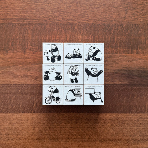 7ULY Rubber Stamp: Panda Series C