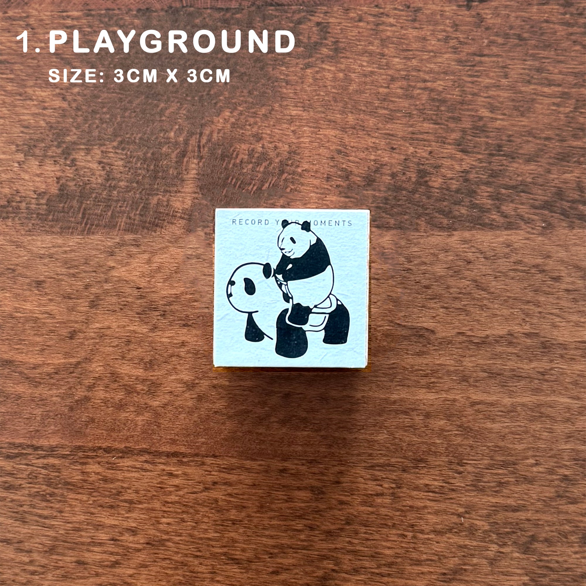 7ULY Rubber Stamp: Panda Series C