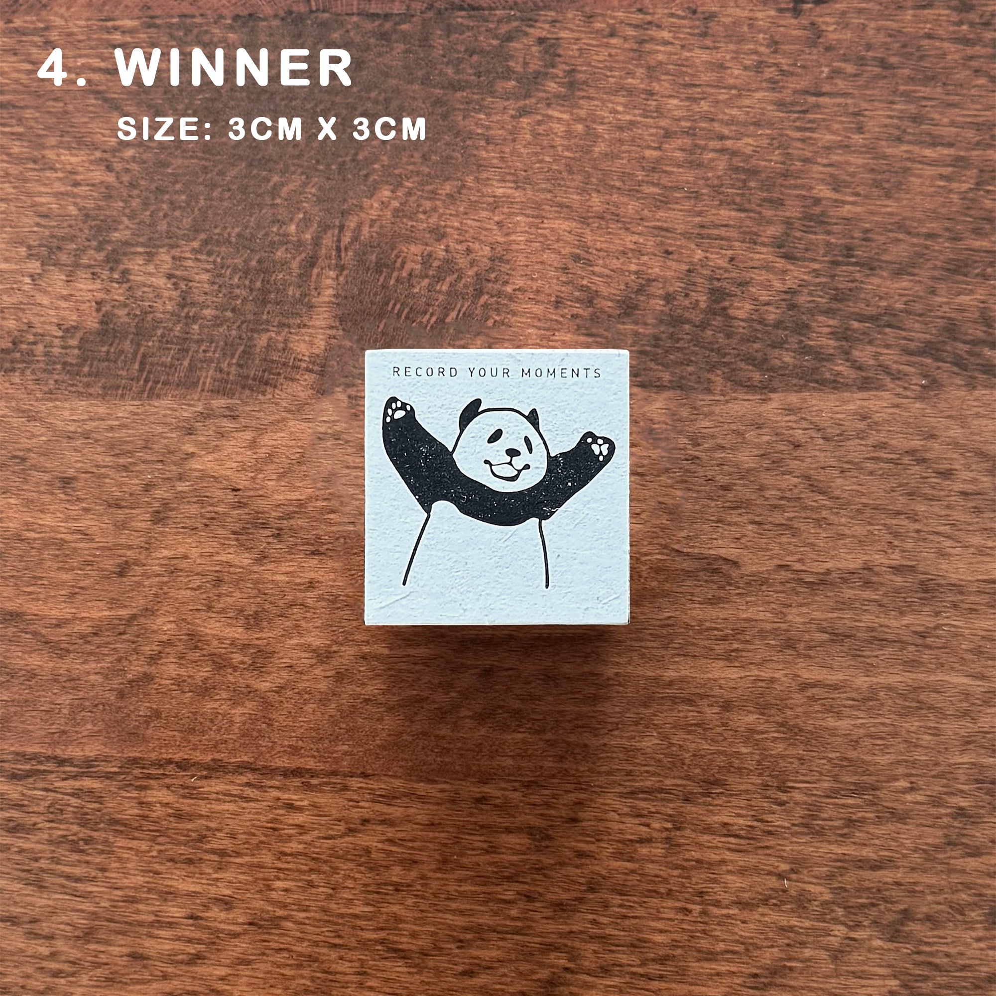 7ULY Rubber Stamp: Panda Series C