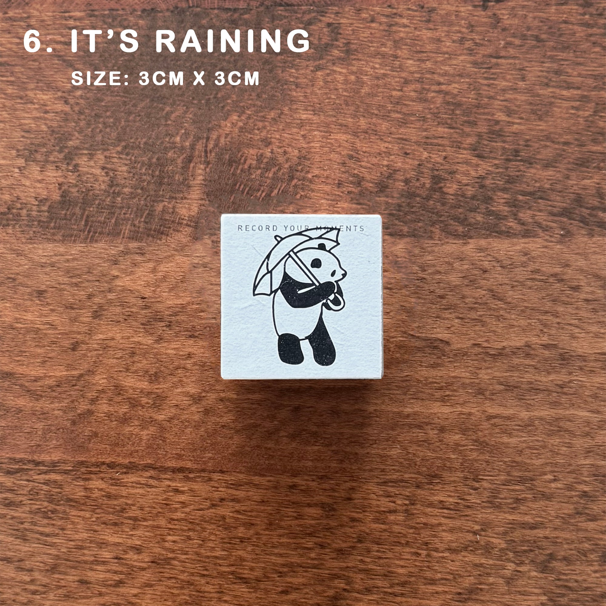 7ULY Rubber Stamp: Panda Series C