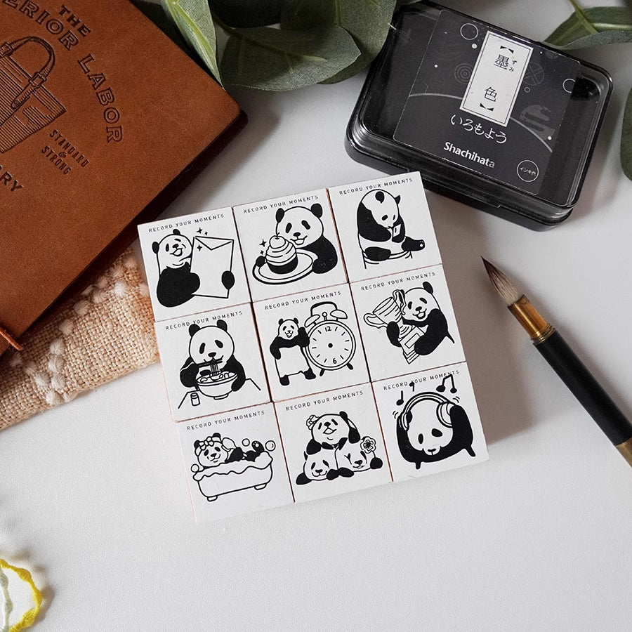 7ULY Rubber Stamp: Panda Series B