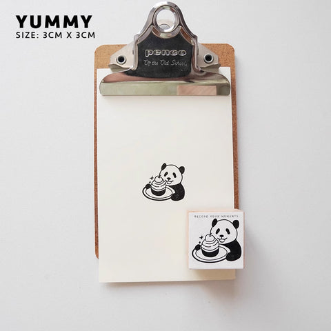 7ULY Rubber Stamp: Panda Series B