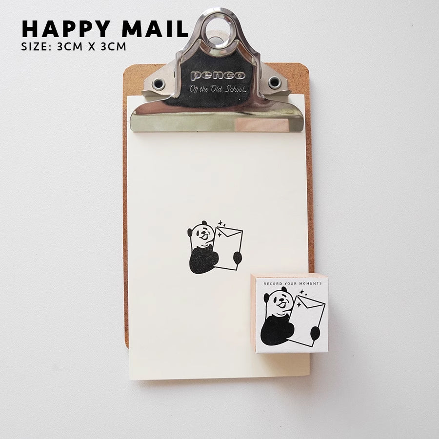 7ULY Rubber Stamp: Panda Series B