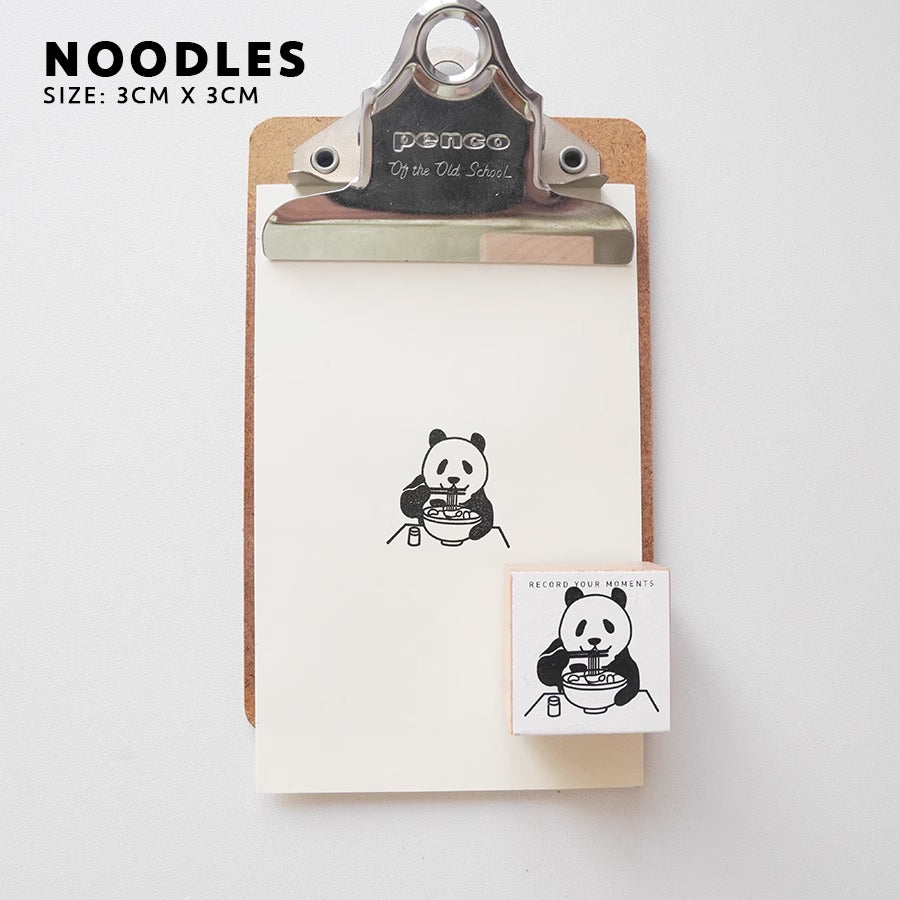 7ULY Rubber Stamp: Panda Series B