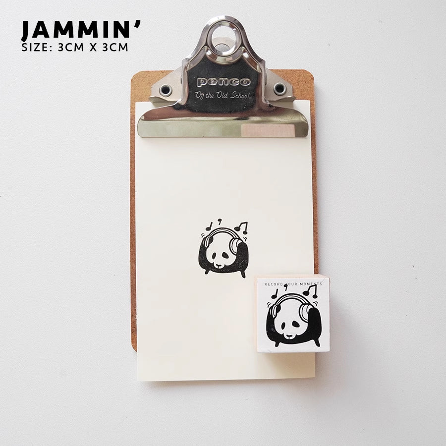 7ULY Rubber Stamp: Panda Series B