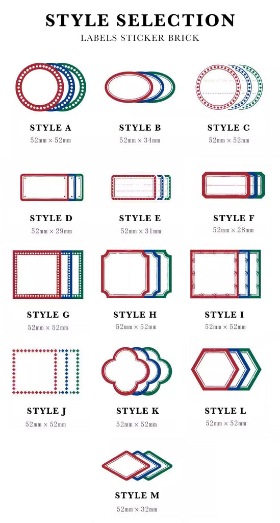 Vintage Labels Stickers Block – Papergame