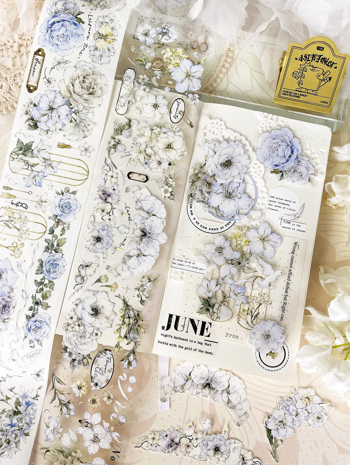 BCJ Masking Tape: Misty Flowers