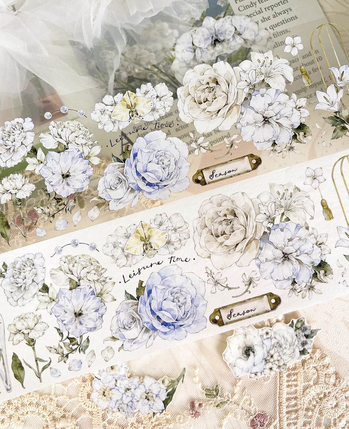 BCJ Masking Tape: Misty Flowers