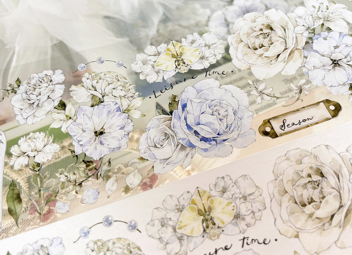BCJ Masking Tape: Misty Flowers