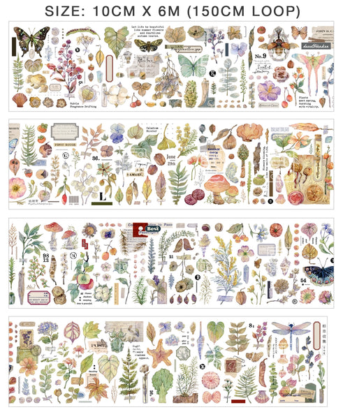 BCJ Sticker Tape: Plants Encyclopedia