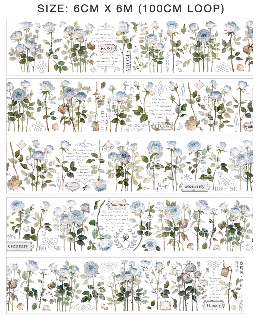 BCJ Masking Tape: Winter Rose