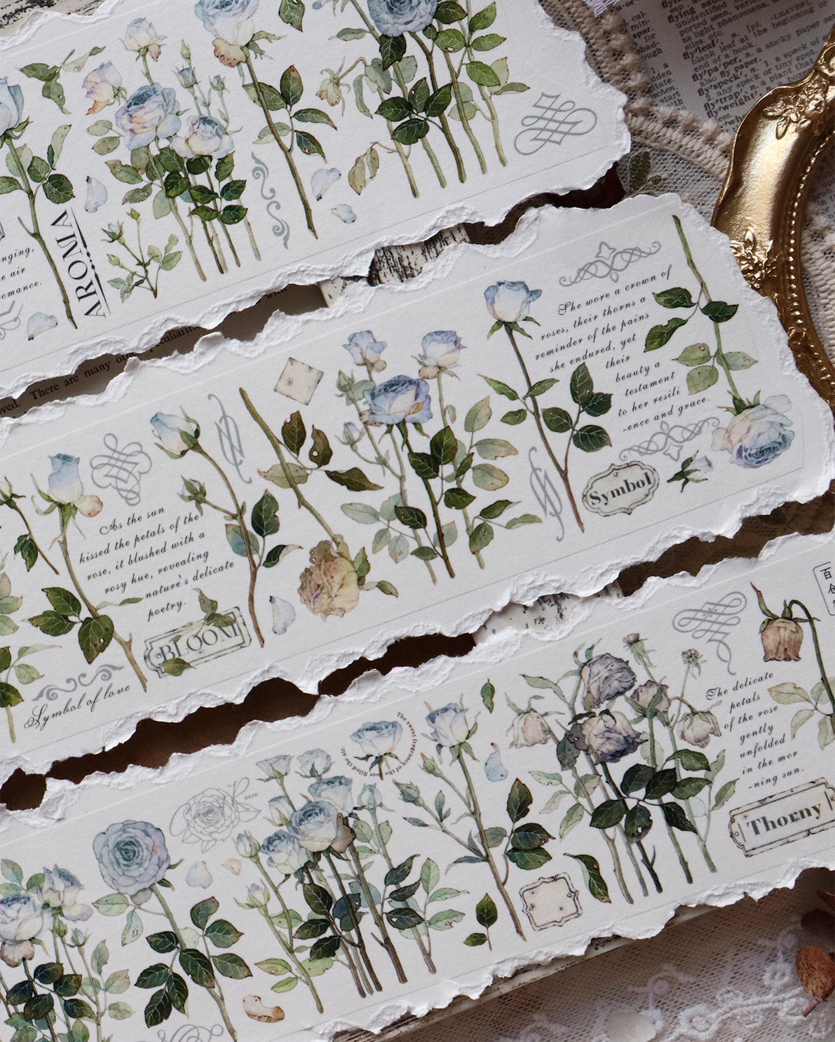 BCJ Masking Tape: Winter Rose