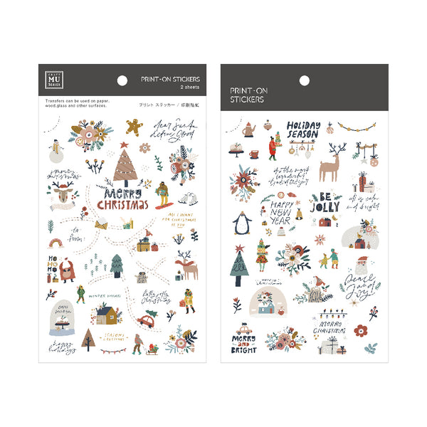 MU Lifestyle Christmas Print-On Stickers: 1015