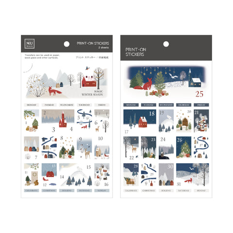 MU Lifestyle Christmas Print-On Stickers: 1017