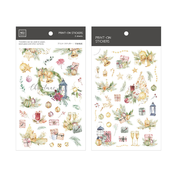 MU Lifestyle Christmas Print-On Stickers: 1020