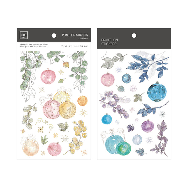 MU Lifestyle Christmas Print-On Stickers: 1021