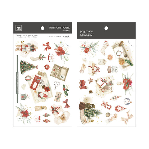 MU Lifestyle Christmas Print-On Stickers: 1023