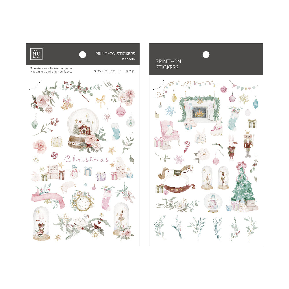 MU Lifestyle Christmas Print-On Stickers: 1025