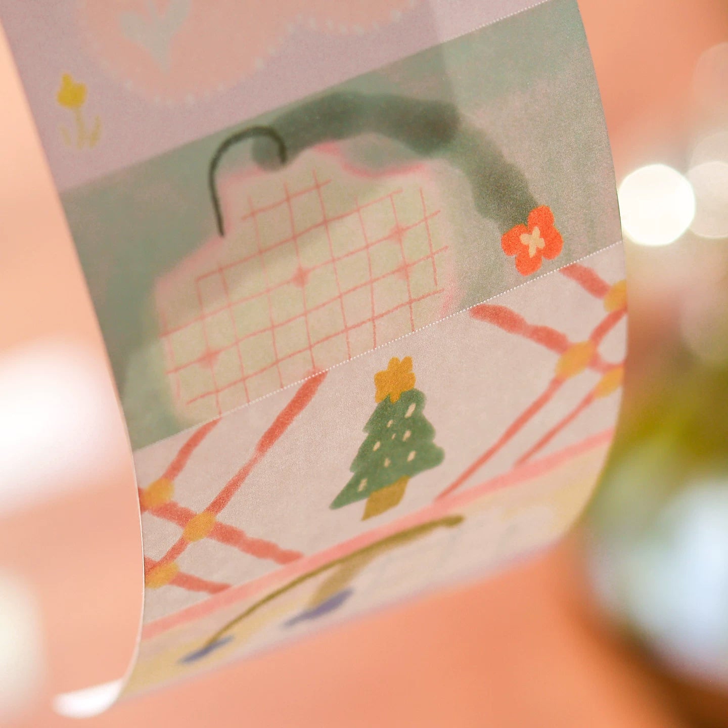 Bieguan Sticker Tape: Days of the Week and Little Flower