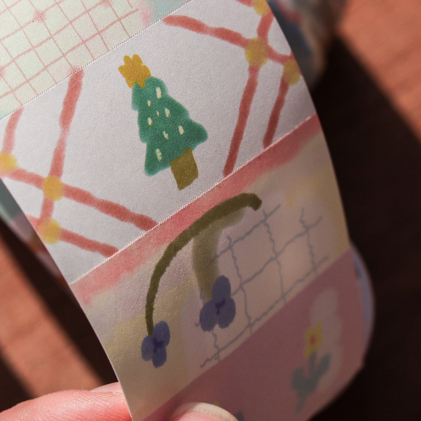 Bieguan Sticker Tape: Days of the Week and Little Flower