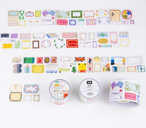 Bieguan Sticker Tape: Doodle Frames
