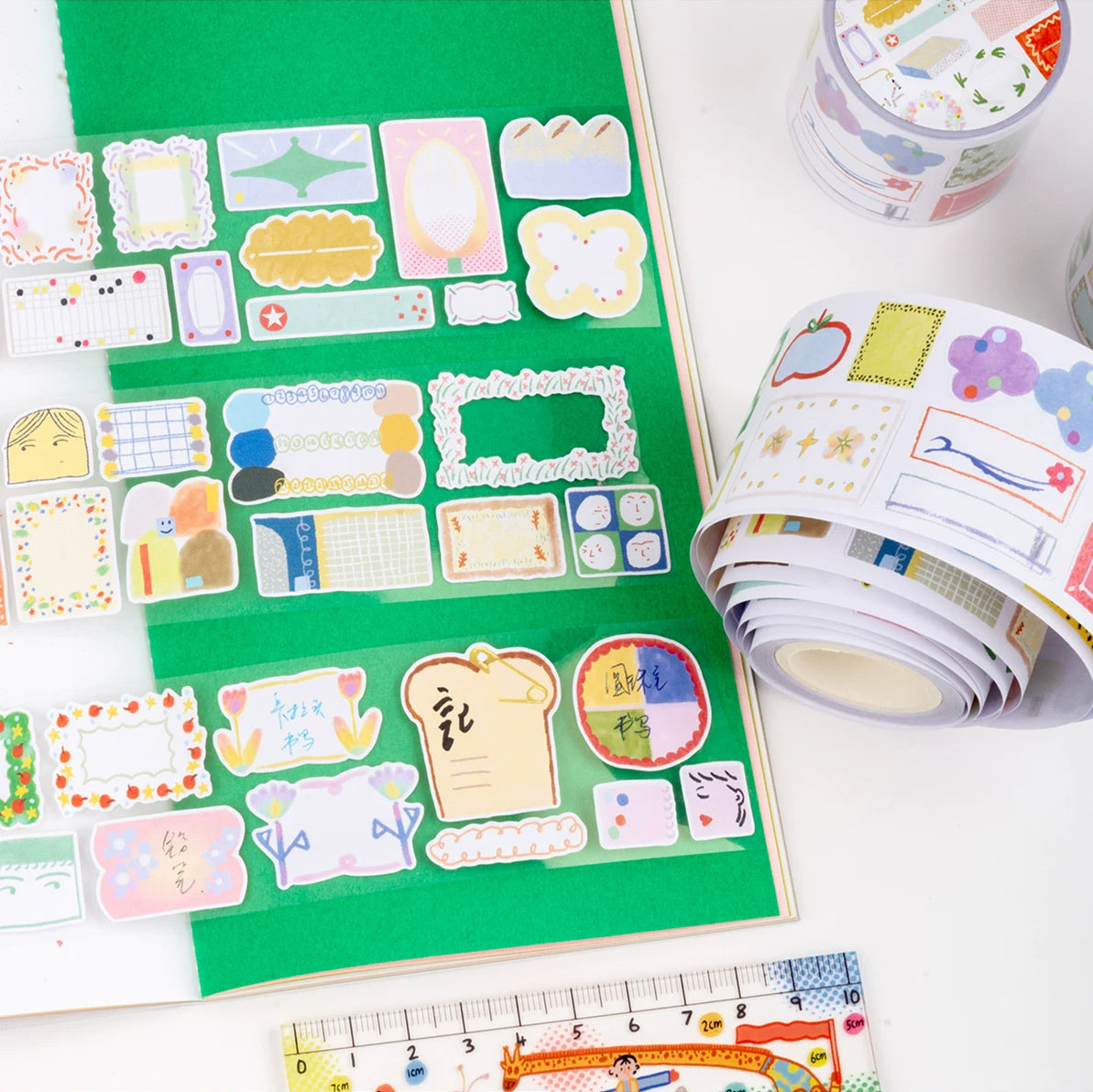 Bieguan Sticker Tape: Doodle Frames