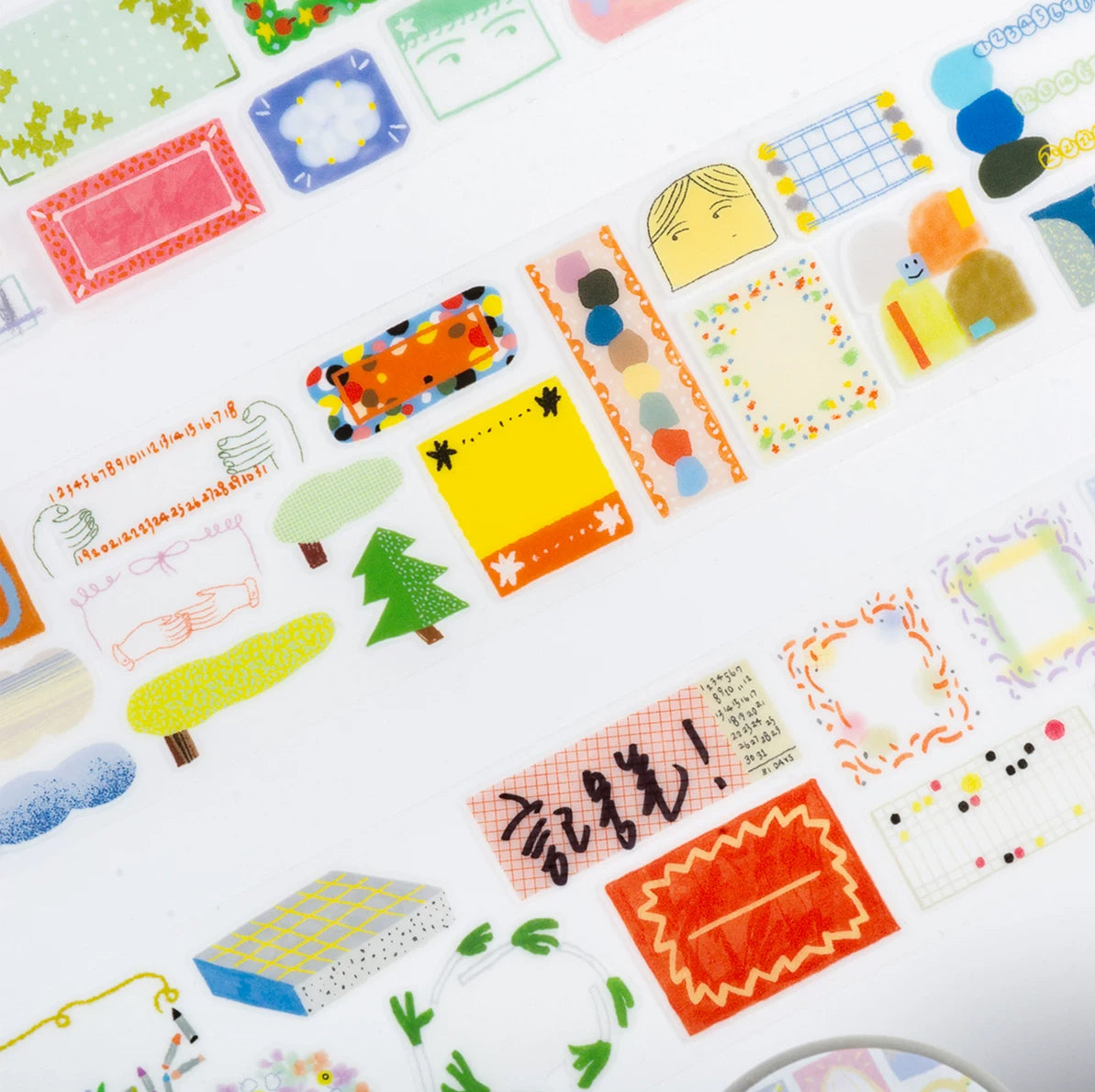 Bieguan Sticker Tape: Doodle Frames
