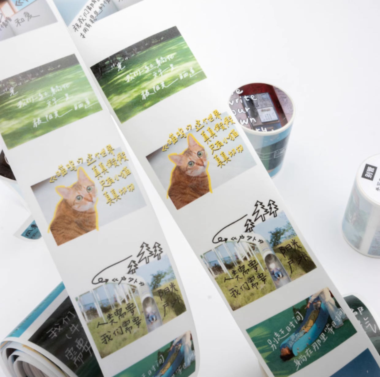 Bieguan Washi Tape: Handwritten Notes 2025