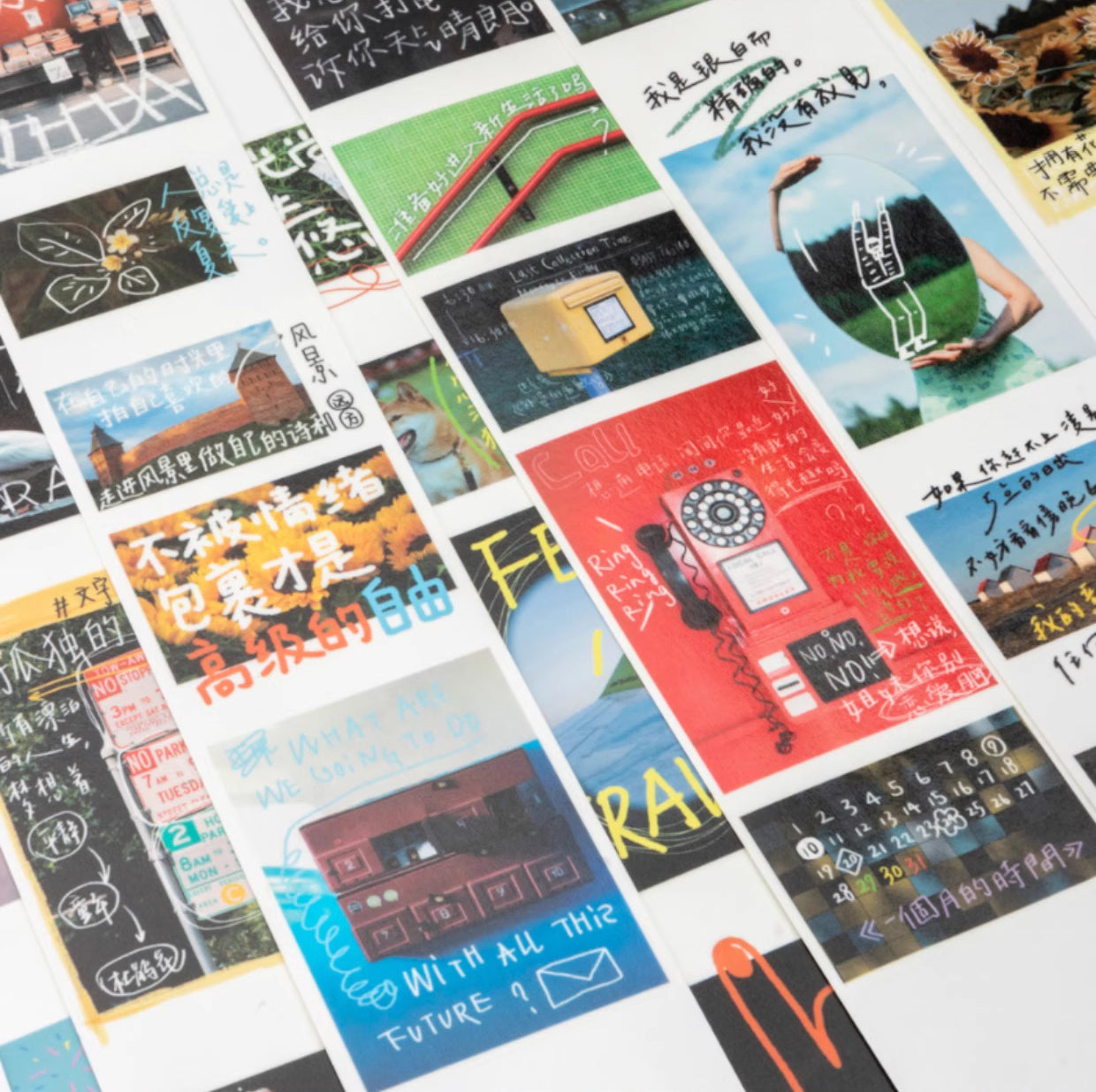 Bieguan Washi Tape: Handwritten Notes 2025