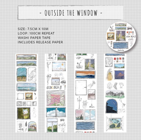 Bieguan Washi Tape: Outside the Window