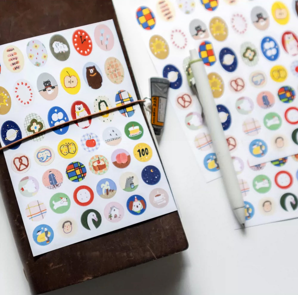 Bieguan Sticker Sheet: Round 2