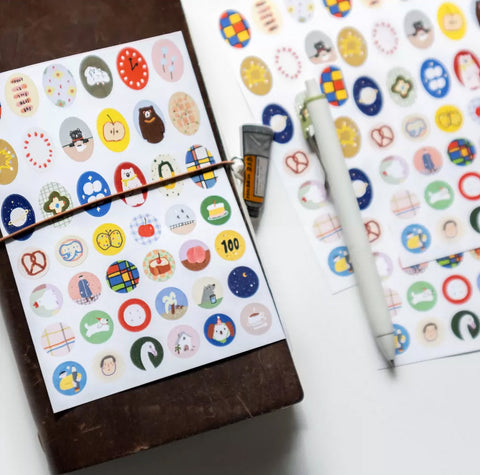 Bieguan Sticker Sheet: Round 2