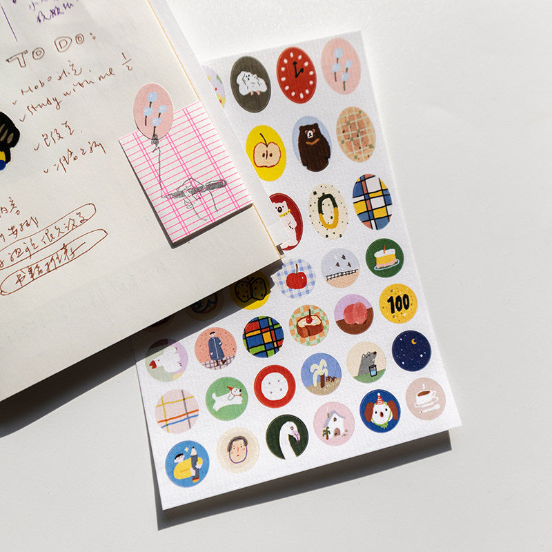 Bieguan Sticker Sheet: Round 2