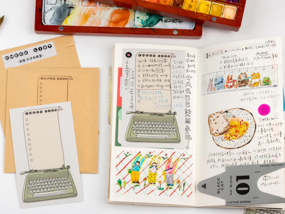 Bieguan Memo Paper: Typewriter