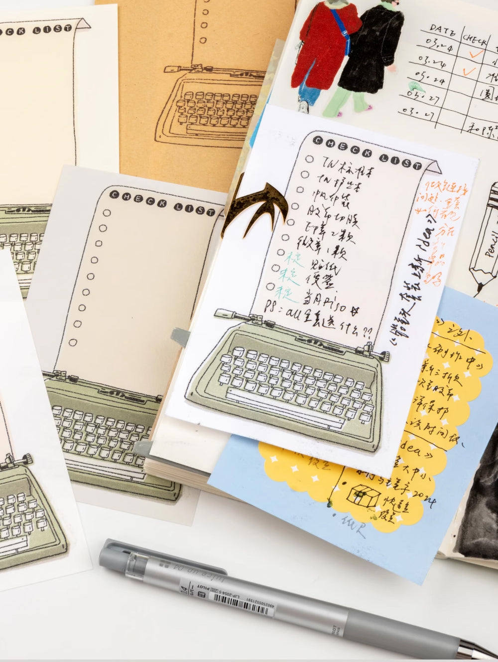 Bieguan Memo Paper: Typewriter