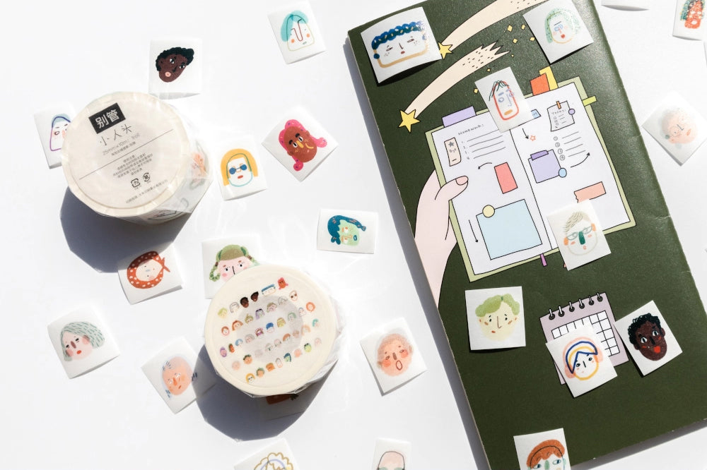 Bieguan Washi Tape: Headshots