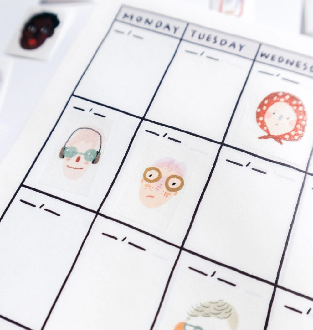 Bieguan Washi Tape: Headshots