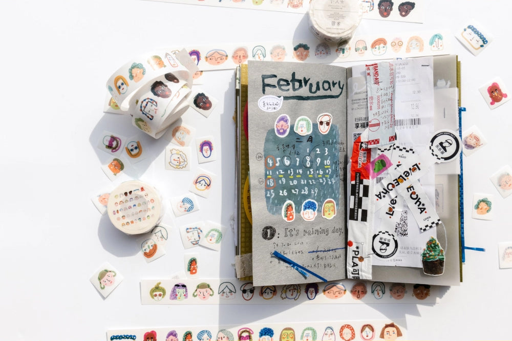 Bieguan Washi Tape: Headshots
