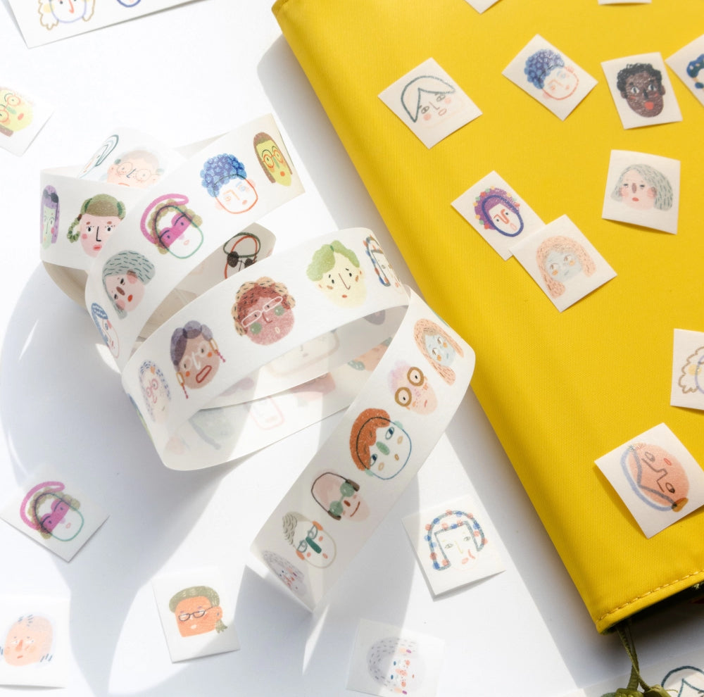 Bieguan Washi Tape: Headshots