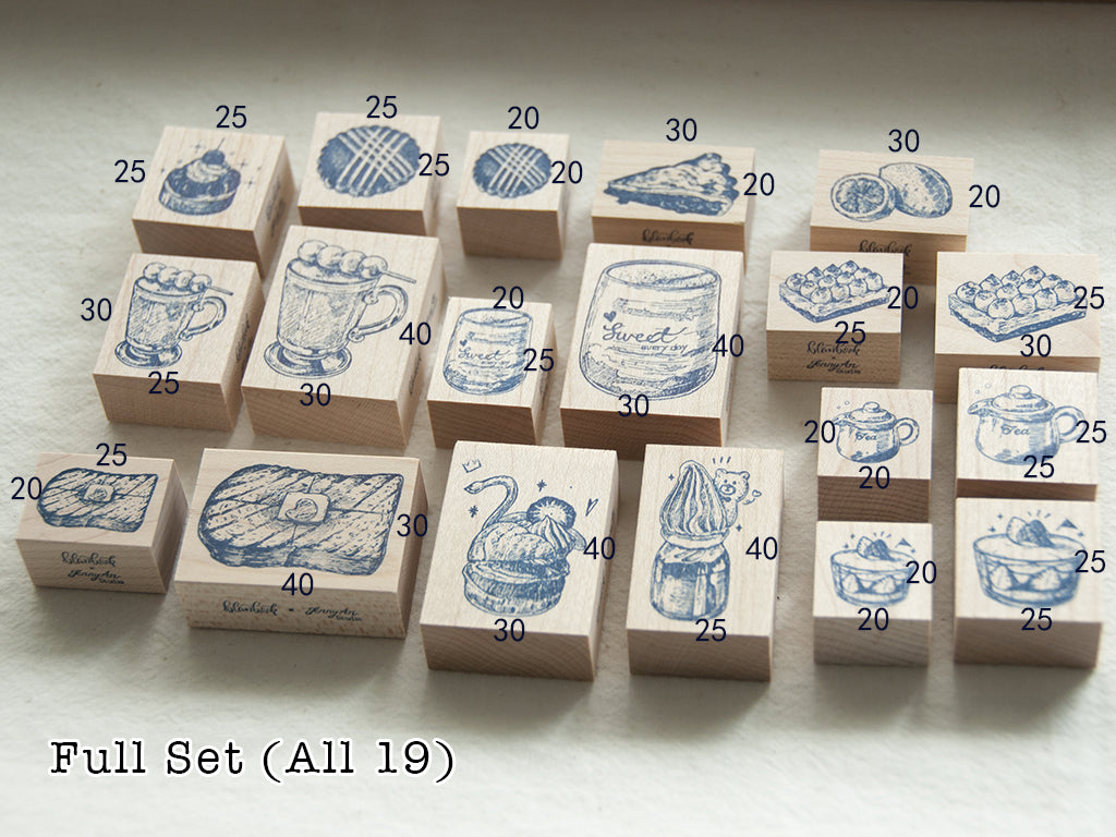 Blankbook Stamp: Cafe Food Series B