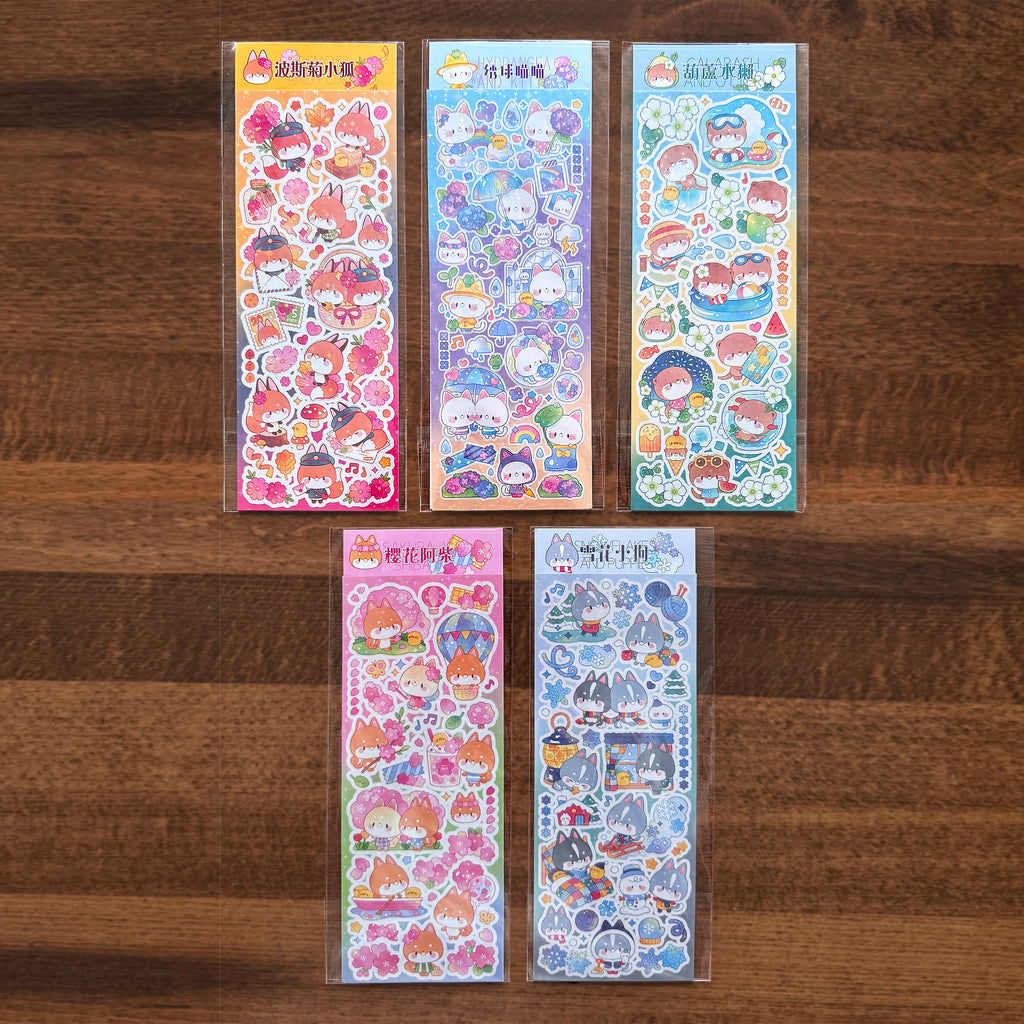 Cat Knows All 2025 Sticker Sheets