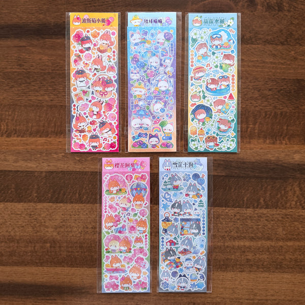 Cat Knows All 2025 Sticker Sheets