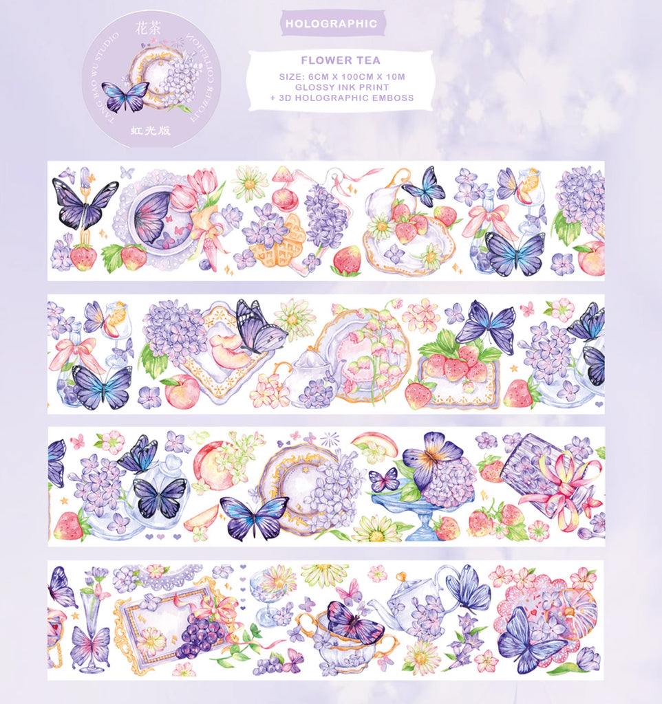 Candy Gem Masking Tape: Flower Tea