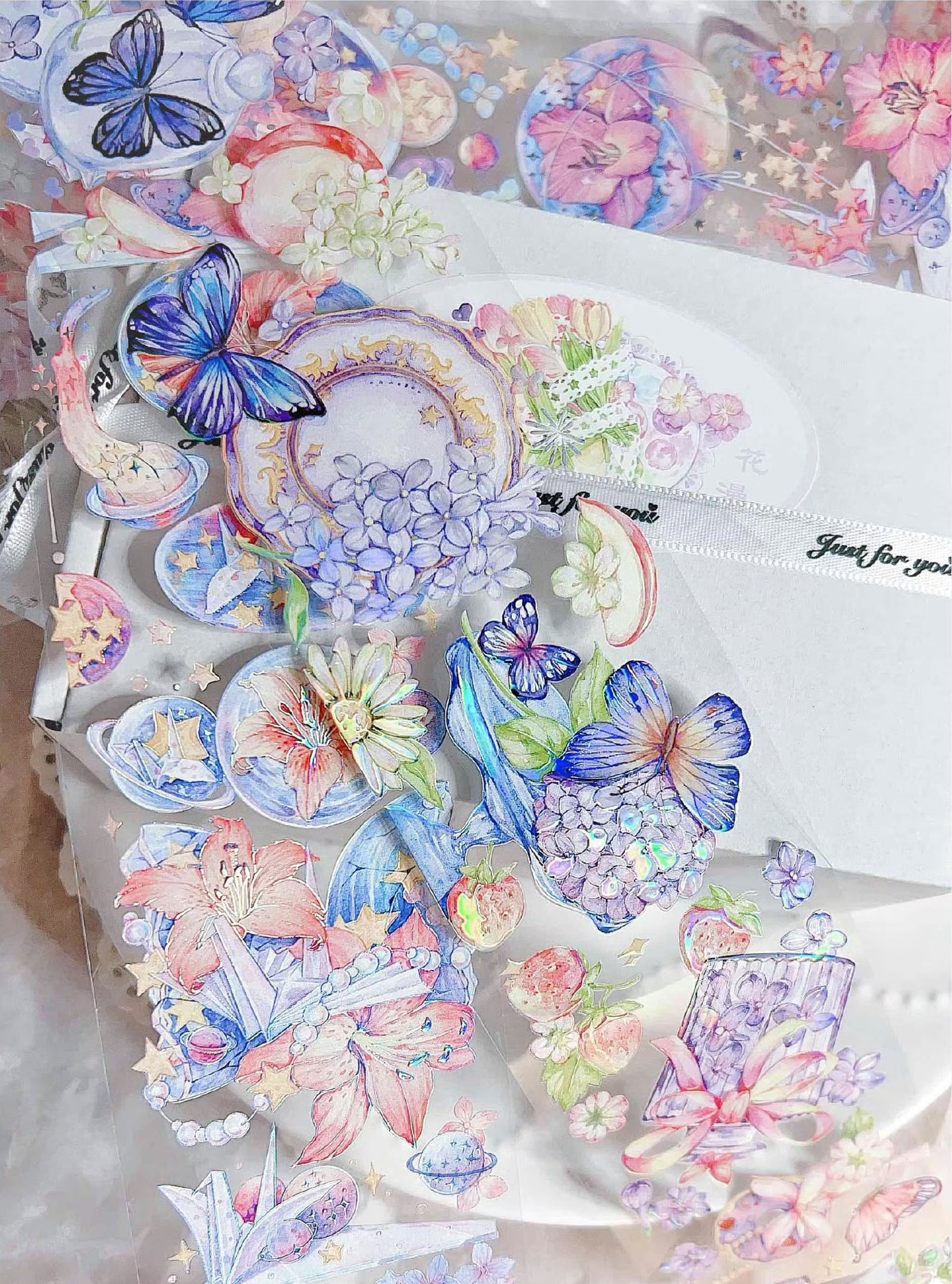 Candy Gem Masking Tape: Flower Tea